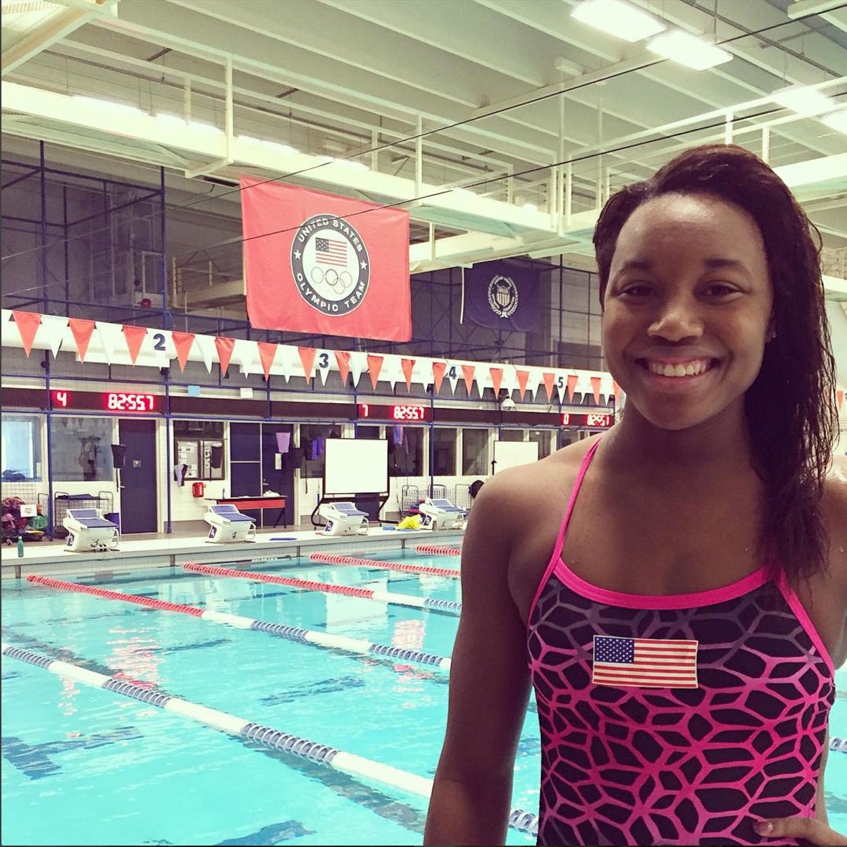 Olympic Swimmer Simone Manuel Reveals How She Maintains Her Hair In And Out Of The Pool 
